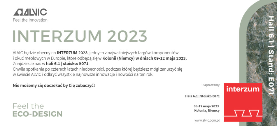 INTERZUM 2023 - odwiedź nas na targach w Koloni